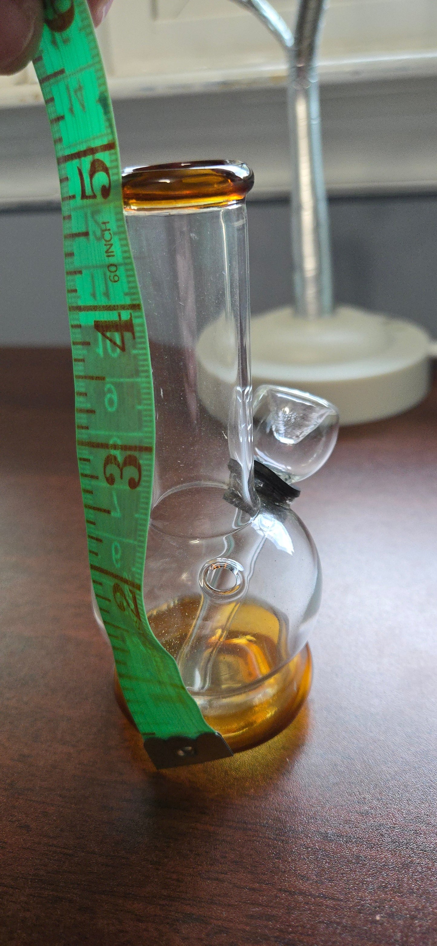 Gold Glass Mini Bong