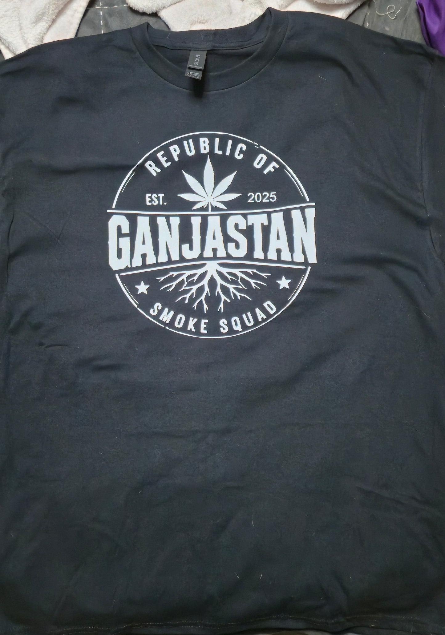 Republic of Ganjastan Smoke Squad Tee – Black