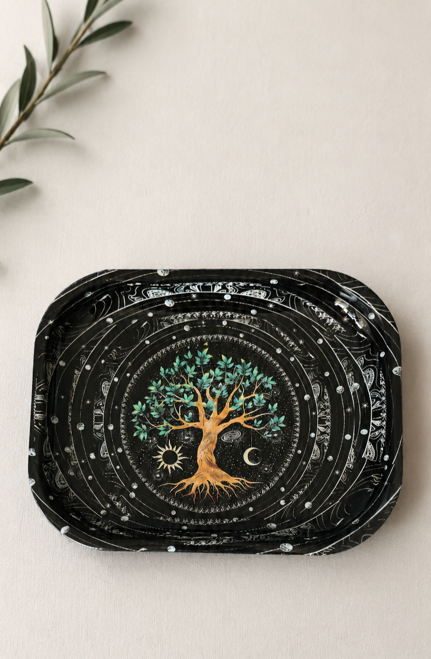 Tree of Life Rolling Tray