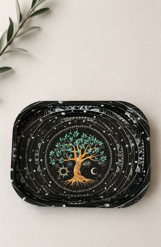 Tree of Life Rolling Tray