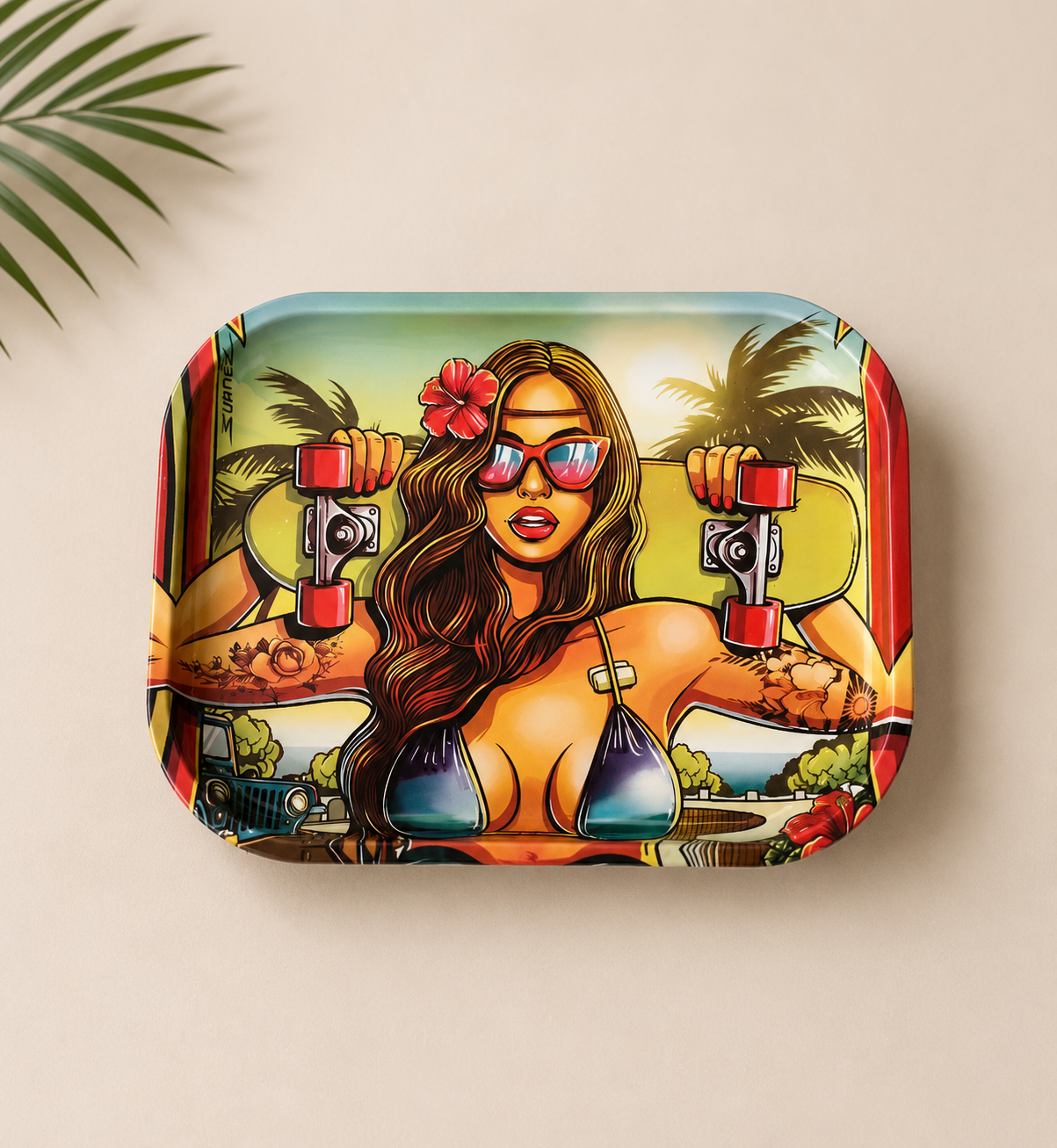 Skater Chick Rolling Tray