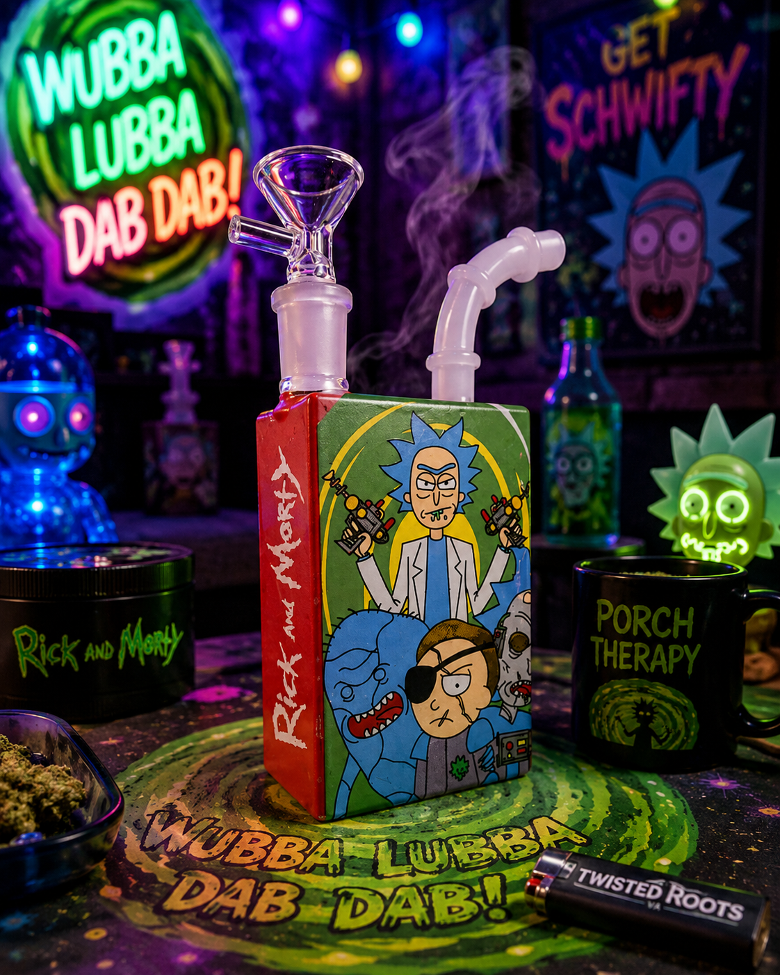Rick and Morty Purge Juice Box Pipe