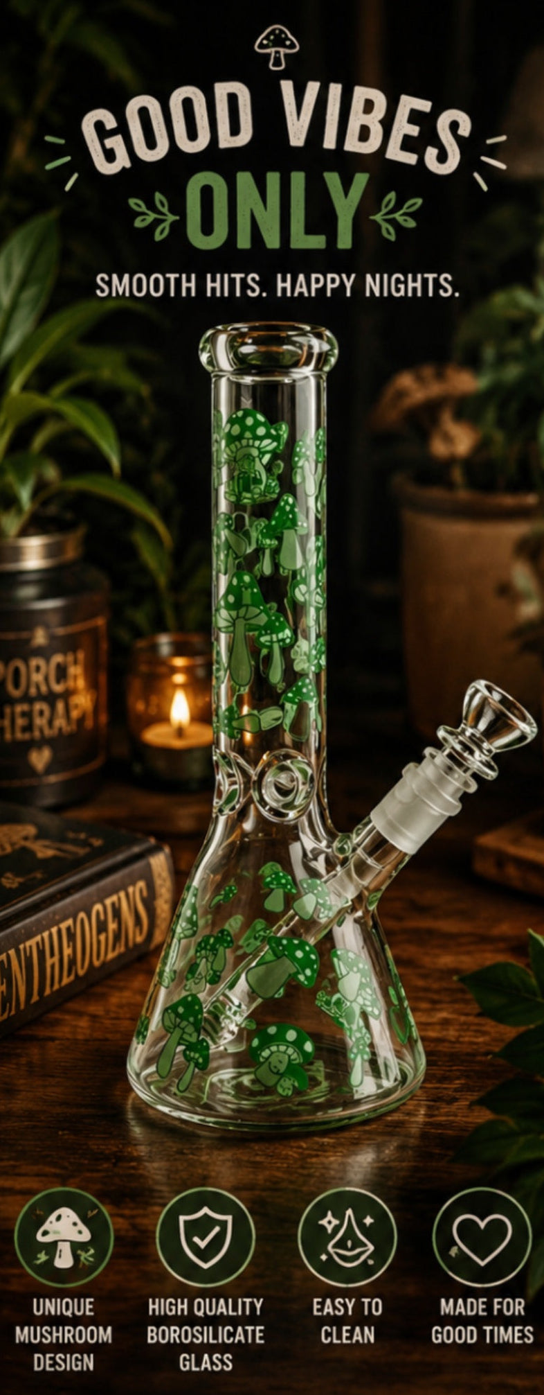 Mushroom Beaker Bong
