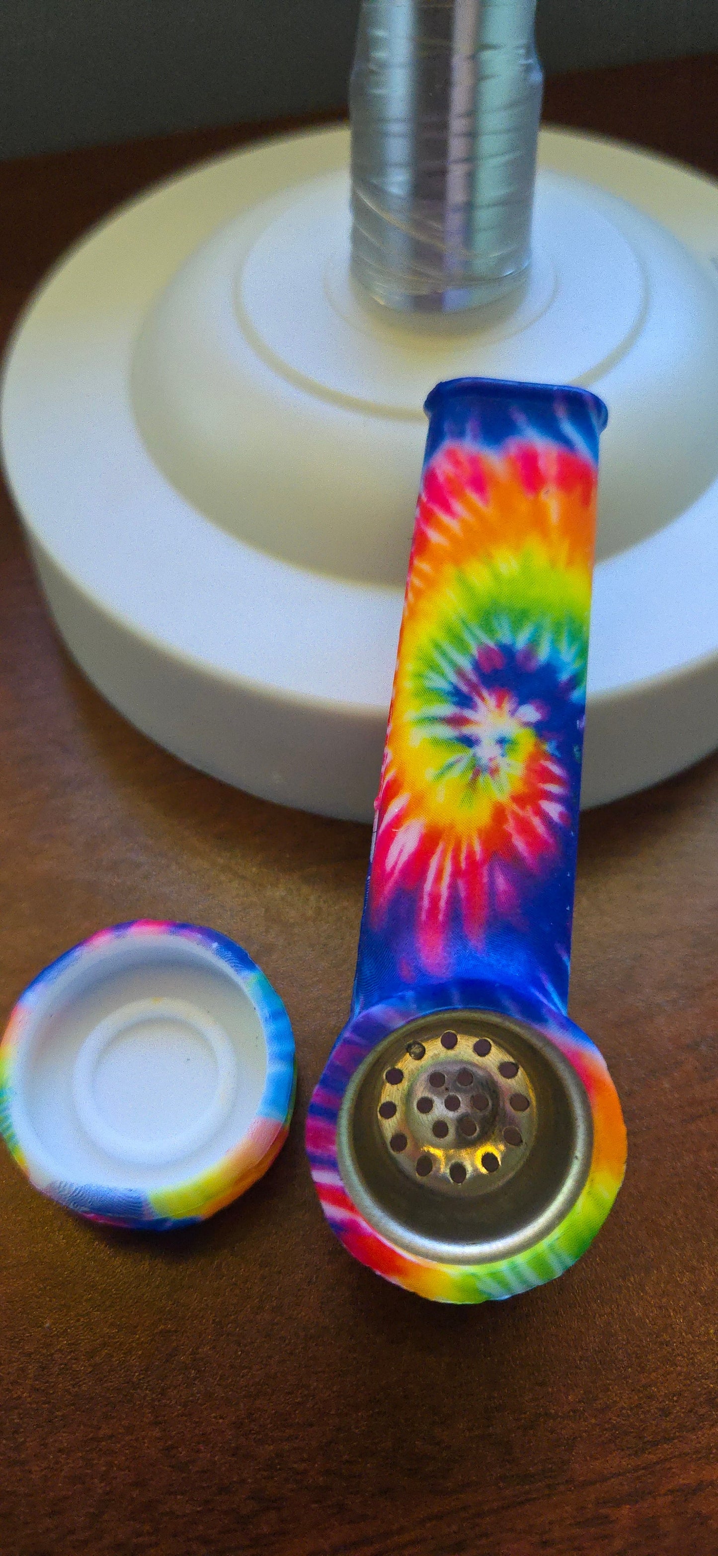 Silicone Smoking Pipe with Lid