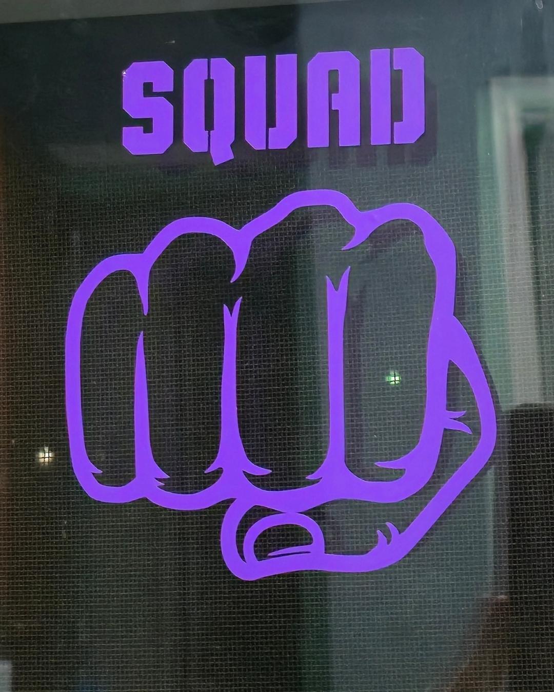 Fist Bump Squad Vinyl Decal | Weatherproof Outdoor Sticker