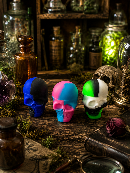 Silicone Skull Storage Containers
