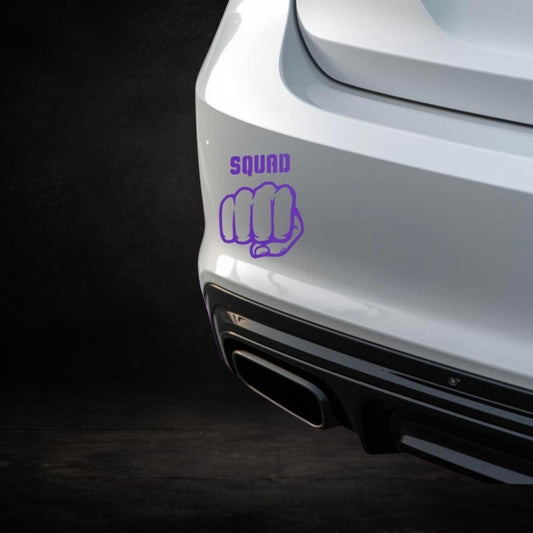 Fist Bump Squad Vinyl Decal | Weatherproof Outdoor Sticker
