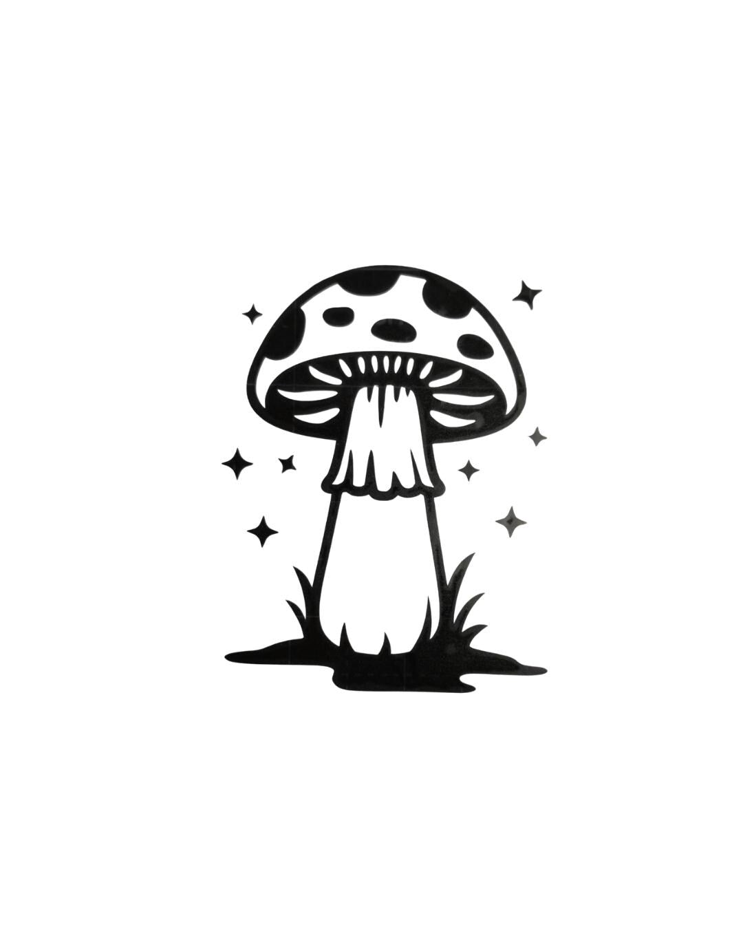 Custom Mushroom Vinyl Decal | Weatherproof Personalized Sticker