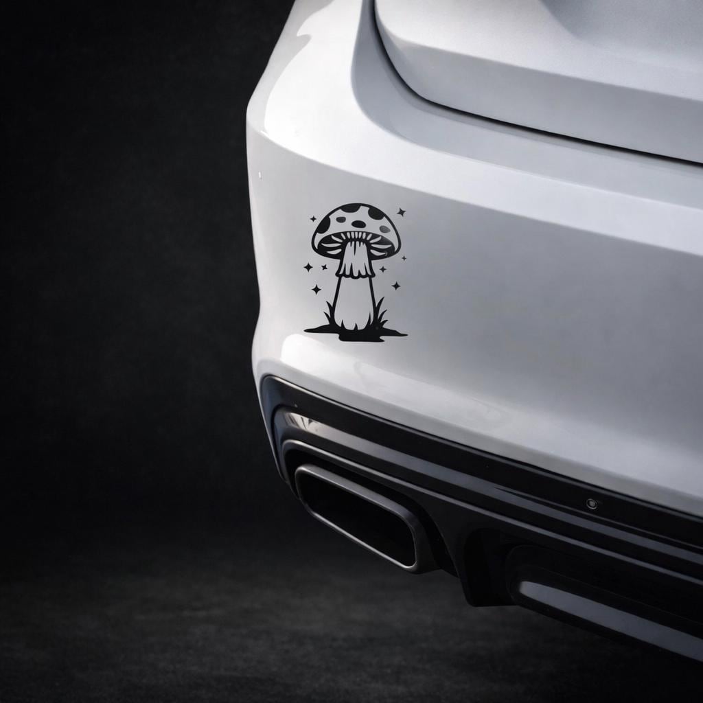 Custom Mushroom Vinyl Decal | Weatherproof Personalized Sticker