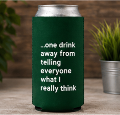 Can Koozie Double Sided Funny