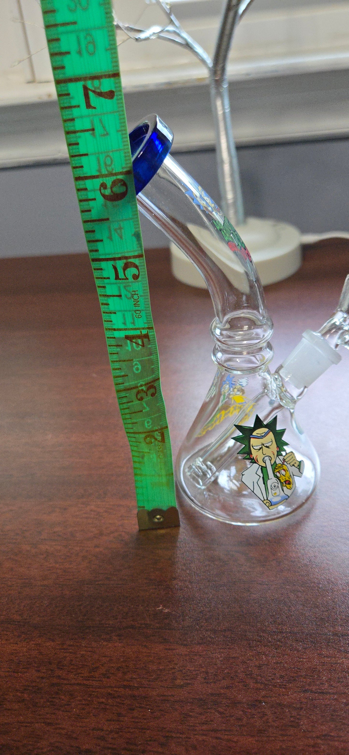Rick and Morty Mini Beaker Glass Water Pipe Bong