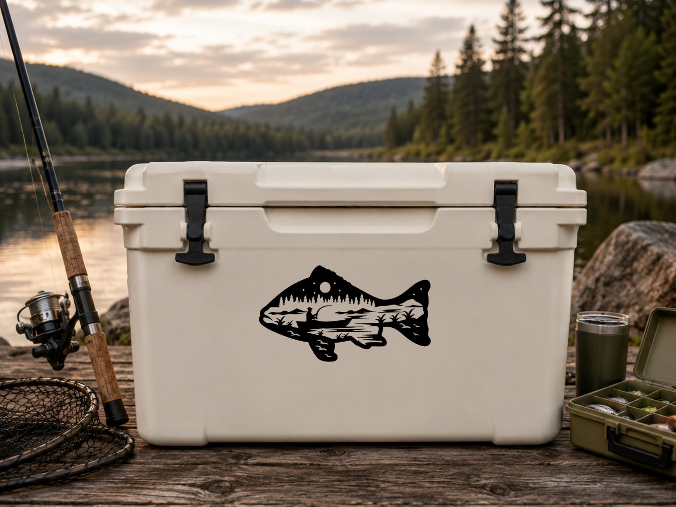 Fishing Collection Decal - 12-Pack