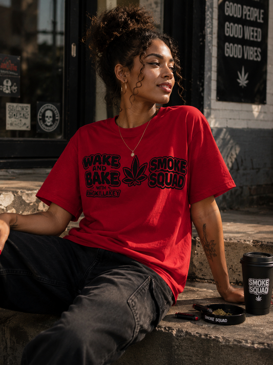 Wake & Bake KingKillaKey Smoke Squad Graphic Tee |TikTok