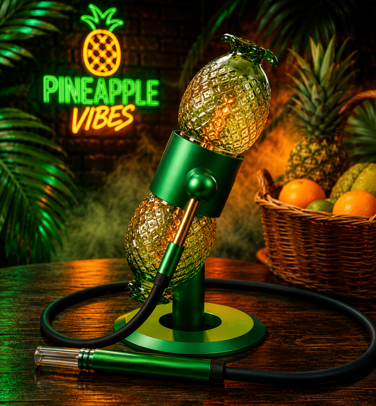 Stündenglass Pineapple Hookah Complete Set with Everything