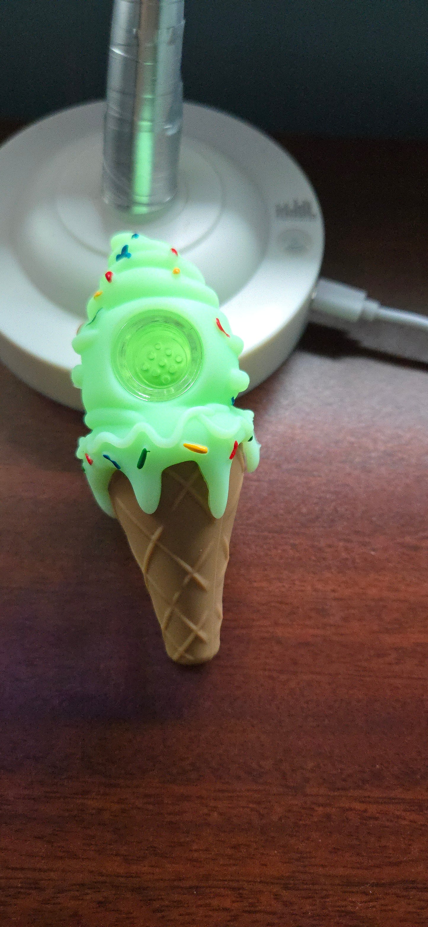 Ice Cream Cone Silicone Pipe