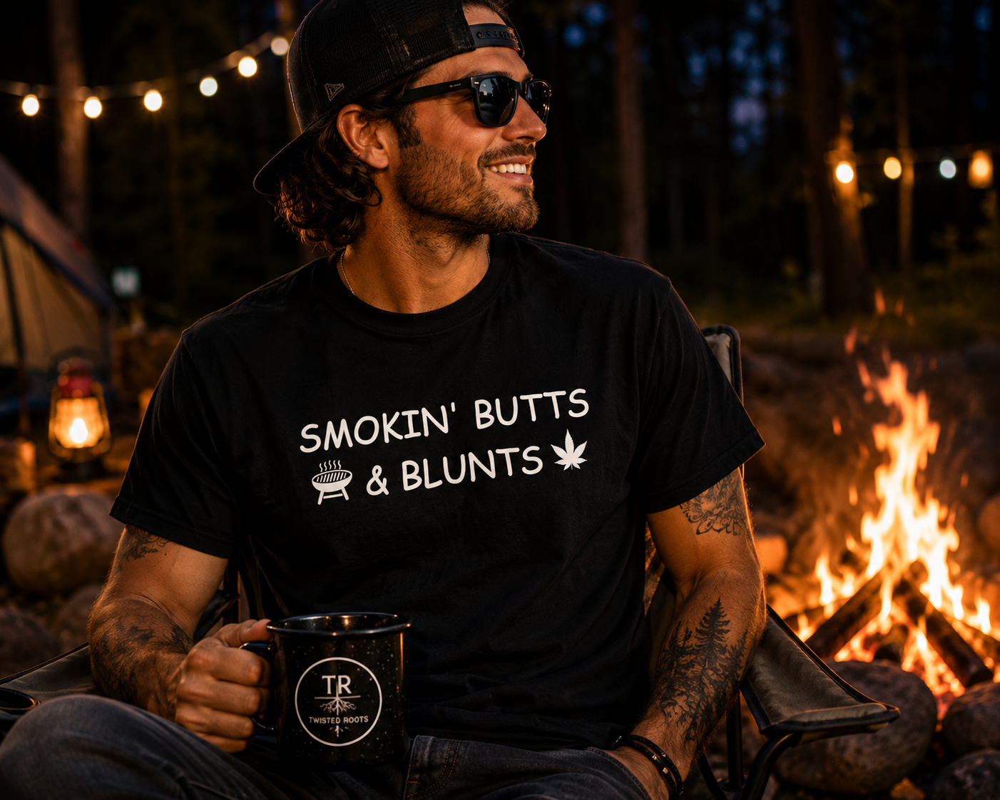 Butts & Blunts Graphic Tee | Twisted Roots Smoke Culture Streetwear