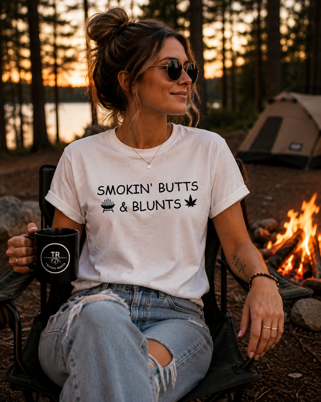 Butts & Blunts Graphic Tee | Twisted Roots Smoke Culture Streetwear