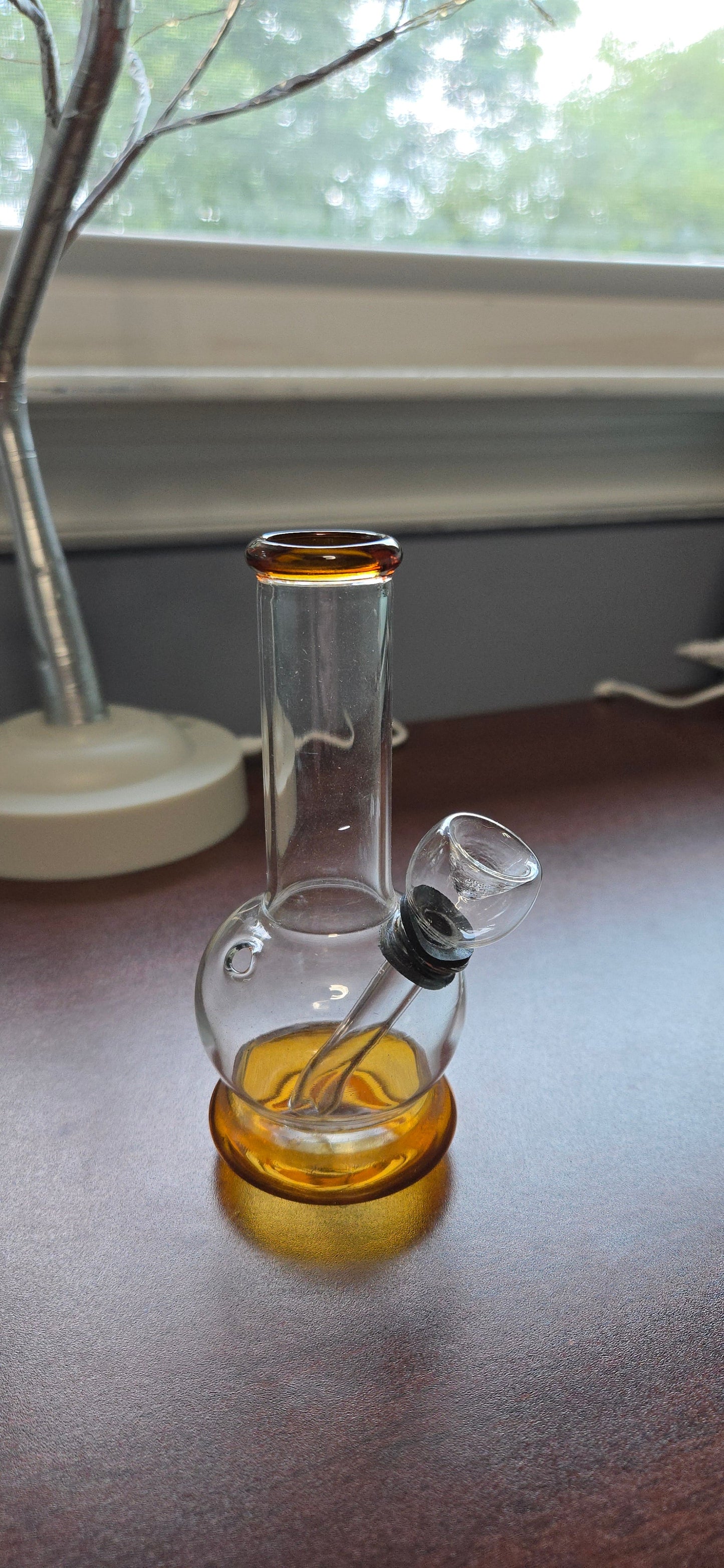 Gold Glass Mini Bong