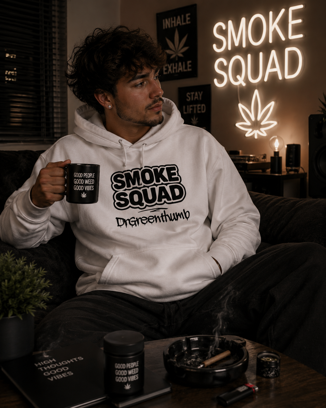 Smoke Squad Graphic Hoodie | Twisted Roots Urban Streetwear