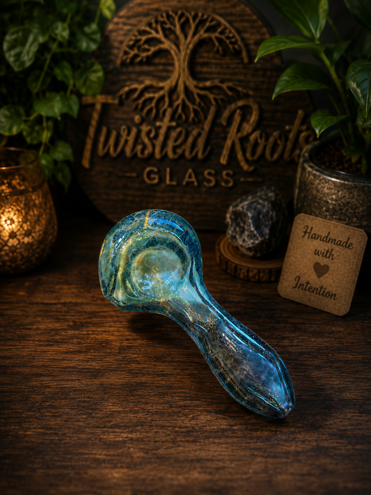 Blue Glass Hand Pipe – Perfect Session Kit