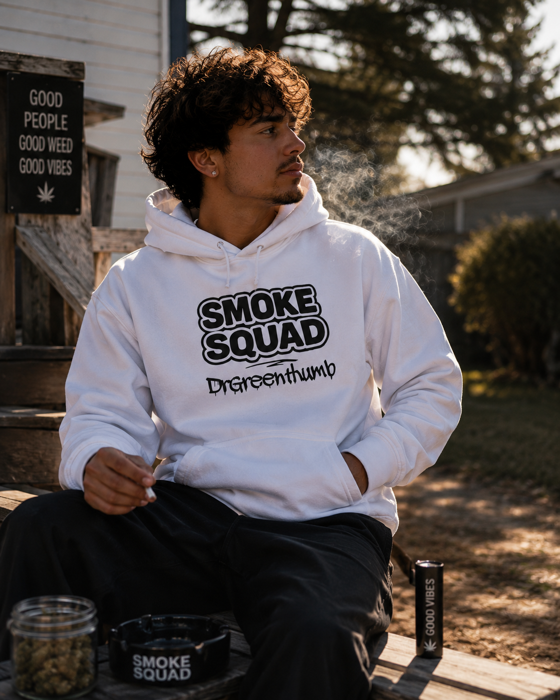 Smoke Squad Graphic Hoodie | Twisted Roots Urban Streetwear