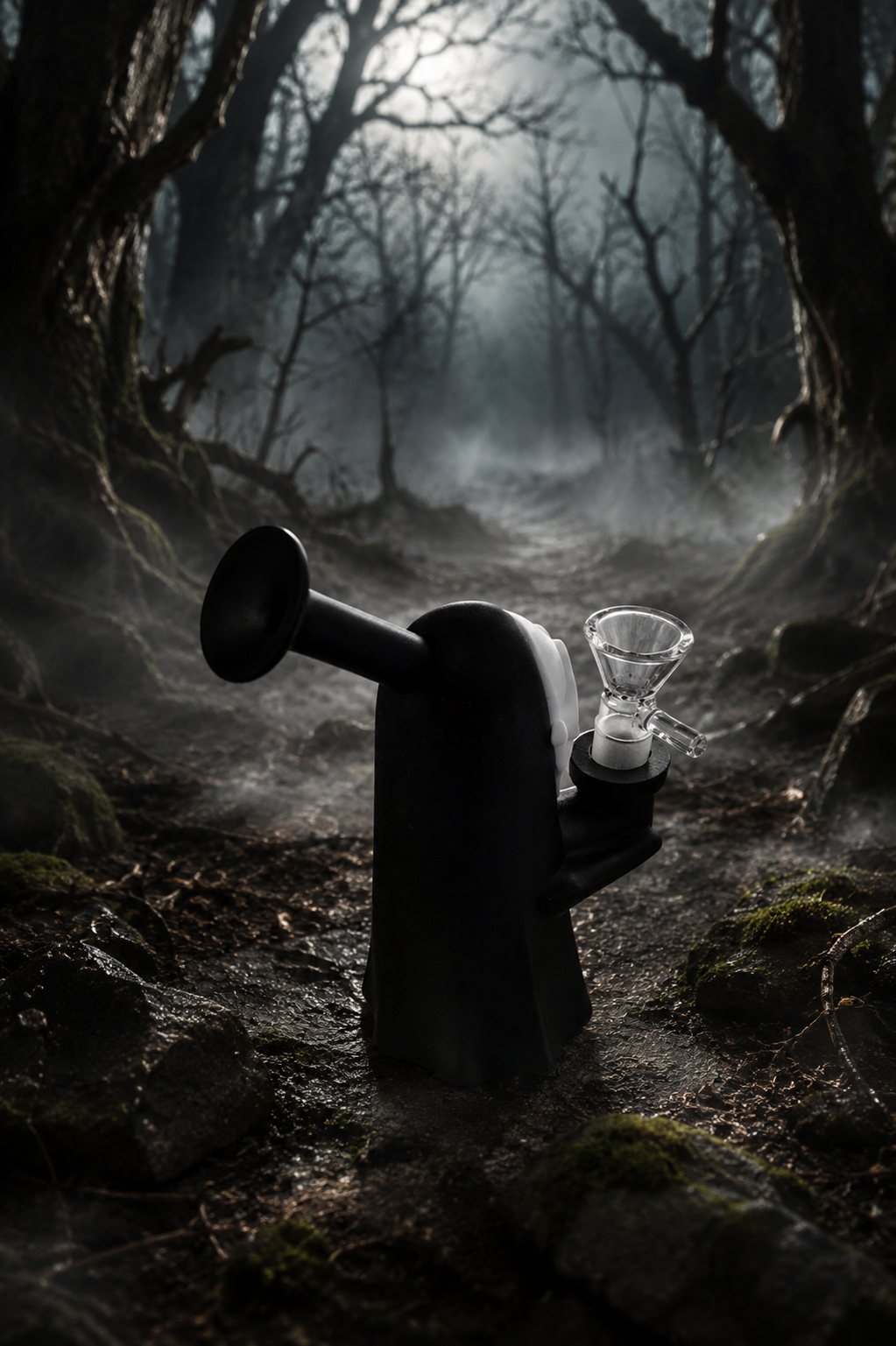 Ghost Face Silicone Water Pipe Bong
