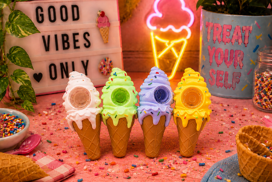 Ice Cream Cone Silicone Pipe