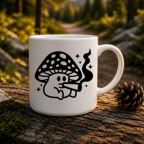 Smoking Mushroom Coffee Mug